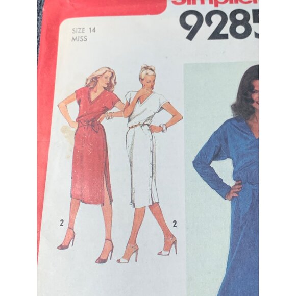 Simplicity Misses Dress Sewing Pattern sz 14 9285 - uncut - Picture 2 of 4